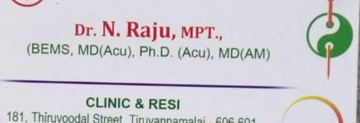 Dr.N.Raju, MPT.., ( BEMS, MD(Acu), Ph.D. (Acu), MD(AM) )
