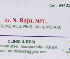 Dr.N.Raju, MPT.., ( BEMS, MD(Acu), Ph.D. (Acu), MD(AM) )